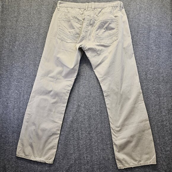 BKE Casuals Derek Straight Leg Khakis Mens Size 36L (36x31.5) Beige 100% Cotton - Picture 2 of 10